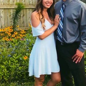 Lush Baby Blue Mini Dress